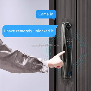 Tuya App hoàn toàn tự động Kẽm hợp kim nhôm cửa 3D nhận dạng khuôn mặt Video intercom khóa thông minh - Product Image 4