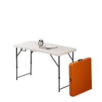 Table Pliante Chaude Tendance pour Fête d'Enfants Moderne, avec Pieds en Métal, Table d'Étude Colorée pour Enfants à Domicile