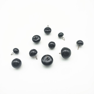 Anello per occhi in cristallo nero di molte dimensioni di alta qualità per Mini giocattoli per orsi - Product Image 1