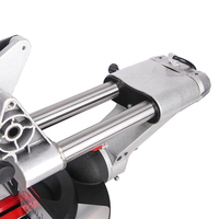 Scie à onglet coulissante industrielle 20V de 185 mm, alimentée électriquement, à déport arrière nul, double biseau, pour le bois - Offre Spéciale