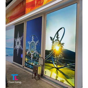 Tianlang, caja de luz de movimiento LED de tela luminosa personalizada, perfil de aluminio colgante Vertical para pantalla de publicidad interior - Product Image 6