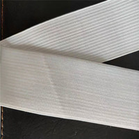 Bande élastique tissée sur mesure de qualité supérieure pour la couture, style chevrons blanc, sangle haute élasticité 100 % polyester