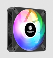 Ventilateur de refroidissement ARGB à roulement hydraulique avec dissipateur thermique en cuivre haute performance de 120 mm pour boîtier de PC gamer, processeur