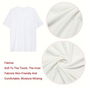 T-shirt unisexe à col ras du cou, 100 % coton, 230 g/m², personnalisable avec logo, faible MOQ, grande taille, respirant et doux pour l'été - Product Image 3