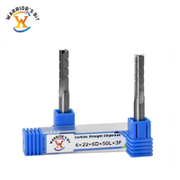 Fraise à queue droite à 3 cannelures Warrior's Bit, revêtement AlTiN, en carbure, haute précision, pour usinage CNC rapide, compatible OEM