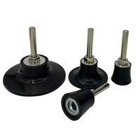 Support de disque de ponçage à verrouillage rapide de 3 pouces avec tige de 1/4 po pour disques de ponçage, support de disque de type R à changement rapide