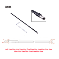 10 pièces/paquet 440mm bidirectionnel deux cours réglable double Action guitare tige en treillis pour accessoires de guitare
