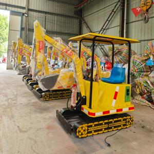 Kinder Minigraafmachine Opzetset Met Elektrische Rijmachine-Buiten En Binnen Gebruiken Metalen Bouw Huis Winkelcentrum - Product Image 3