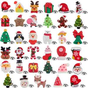 Роскошные Броши от производителя в виде рождественского подарка, Рождественская елка, чулок, олень, снежинка, Санта-Клаус, снеговик, значок, брошь - Product Image 6