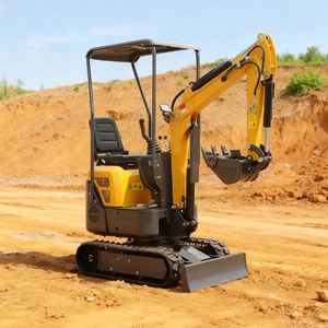 Mini-excavatrice TJ12 1 tonne CE 5 EPA, petite excavatrice sur chenilles, excavatrice personnalisée pour usage domestique - Product Image 1