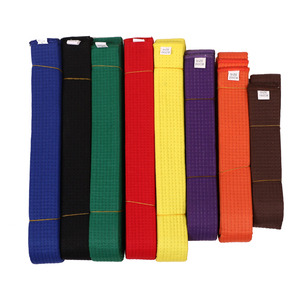 Cinturón <span class=keywords><strong>Amarillo</strong></span> de <span class=keywords><strong>Karate</strong></span> y Taekwondo de Tela de Algodón Hecho a Medida con Bordado - Product Image 5