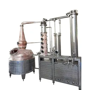 DYE 300L copper Whiskey producing vodka still brandy distiller Gin distilling Rum still Pot Still Distillation for sale