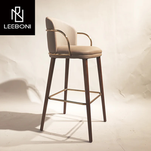 Chaises de Bar Italie Design Personnalisé Prix Usine Tabourets de Bar en Bois Tabourets de Bar Confortables Hauteur de Comptoir - Product Image 4