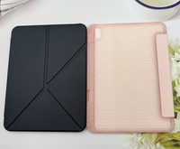 4 Katlı PU Deri Kapaklı Kitap Tipi Kılıf, Kalem Yuvası ve Isı Dağıtıcı TPU Kılıf ile ipad 10.9 İnç Tablet Kılıfı