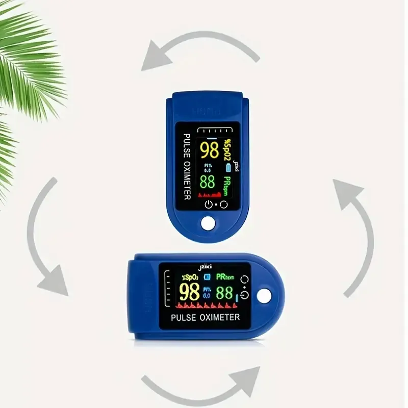 Fingertip using AAA Batteries LED Screen Oxygen Meter Finger Blood Oxygen Saturation Pulse Meter Monitor