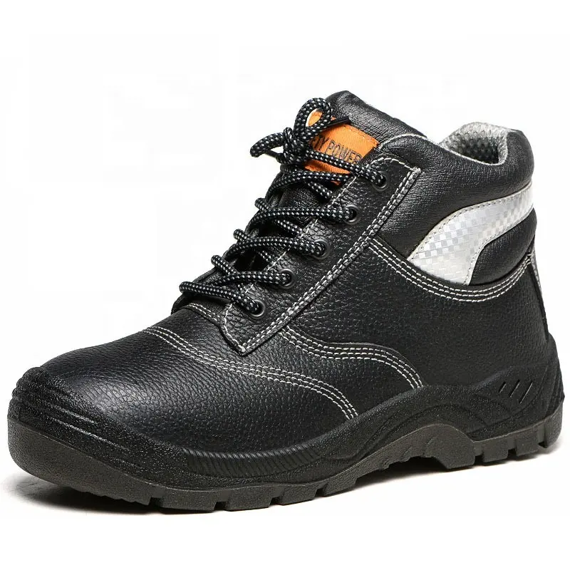 Chaussures de sécurité pour hommes, bottes avec bout en acier et plaque en acier, personnalisées, bon marché, vente en gros