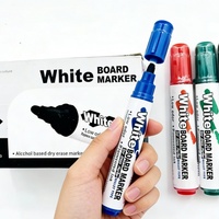 Marqueur effaçable à sec de haute qualité, rouge/noir, pour tableau blanc, promotion 2019, cadeau, encre effaçable à sec pour le bureau et l'école