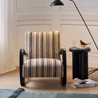 Fauteuil inclinable en tissu chenille de luxe rétro français Zayshine, salon, chambre à coucher, canapé, villa, hôtel, appartement, fauteuil