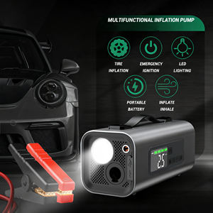 Démarreur de voiture portable 6 en 1 avec compresseur d'air, booster de batterie de voiture 8000mAh, banque d'alimentation, démarreur d'urgence - Product Image 5