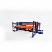 Système de rayonnage à tiroirs robuste et peu encombrant pour bobines d'acier et palettes