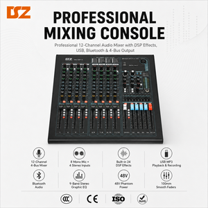 Mixer Audio Digitale a 12 Canali e 2 Gruppi con 16 Effetti DSP, MP3, Bluetooth e USB - Product Image 2