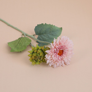 Grand tournesol artificiel floqué à 2 têtes en soie – Effet naturel, toucher réel, longue durée (3-5 ans) pour mariages et décoration intérieure - Product Image 6