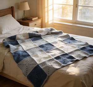 Kit de crochet personnalisé en coton laitier pour couverture DIY, artisanat tissé, tricot fait main, motif dessin animé, décoration douce pour la maison - Product Image 6