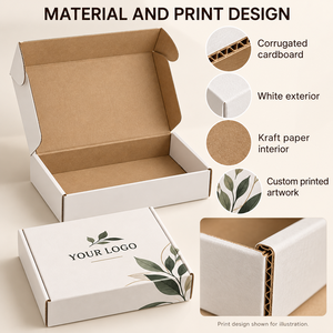 Boîte d'emballage de parfum personnalisée en carton ondulé avec logo pour coffrets cadeaux de parfums en gros - Product Image 1