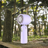 Nouveau ventilateur turbo 100 vitesses, mini ventilateur portable pliable 90° avec affichage numérique, moteur sans balais, haute vitesse, logo OEM, pour voiture