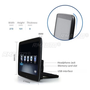 Sistema de Entretenimiento Trasero para Auto, Monitor de Reposacabezas, Reproductor Multimedia para Auto, Android 8G HD de 8 Núcleos, WIFI, Bluetooth para Mercedes Benz - Product Image 6