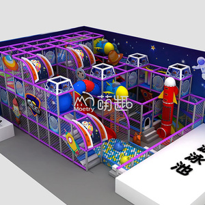 Équipement de jeu d'intérieur de terrain de jeu de fusée spatiale de Moetry avec la glissière de tube pour le centre de jeu d'enfants d'école de centre commercial - Product Image 4