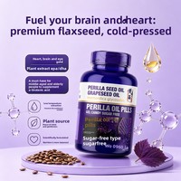Kapsul Lunak Minyak Perilla Omega-3 Asam Alfa-Linolenat Suplemen Makanan Konsentrasi Tinggi Bebas Gula Meningkatkan Kepadatan Tulang