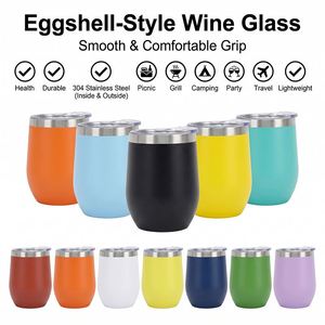 12oz Vibrant Multi Shade Wine Tumbler Stainless Steel Vacuum Insulated <b>Cup</b> With Splash Lid for Wedding <b>Party</b> Custom Logo - Product Image 3