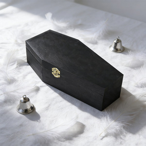 Pet Caskets Urns Wooden <b>Box</b> Rectangle Pine Natural Wood Color Pet <b>Memorial</b> Storage - Product Image 2