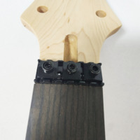 Manche de guitare électrique LP 24 frettes, noir mat, touche en palissandre naturel, incrustation en forme d'hirondelle, tirant de tension double action, pièces de guitare