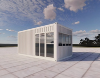 Cabina Prefabbricata Modulare Monopiano in Pannelli Ondulati, per Appartamenti, Uffici e Cantiere Temporaneo