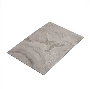 Foshan fabbrica diretta WPC parete pannelli composito PVC marmo parete pannelli di legno di carbone di bambù parete pannello