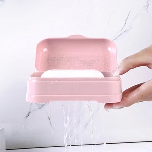 Grande scatola di sapone in plastica a doppio strato con Design creativo fresco portatile <span class=keywords><strong>e</strong></span> drenabile per gli studenti dormitorio <span class=keywords><strong>bagno</strong></span> set - Product Image 4