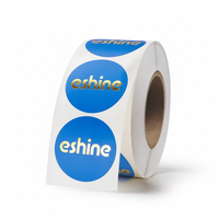 Vente flash - Autocollants adhésifs en vinyle imperméable imprimés avec logo personnalisé, impression offset, étiquettes autocollantes de remerciement, emballage cadeau
