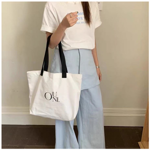 Xuerry Hot Selling Women Fashion Eco-Friendly Recycled Cotton Blank Customized <b>Canvas</b> <b>Bag</b> Custom Logo Printed Shopping Tote <b>Bag</b> - Product Image 4