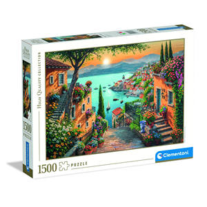 CLEMENTONI HQC - PUZZLE 1500 PEZZI: PASSEGGIATELLI AL PORTO - Product Image 1