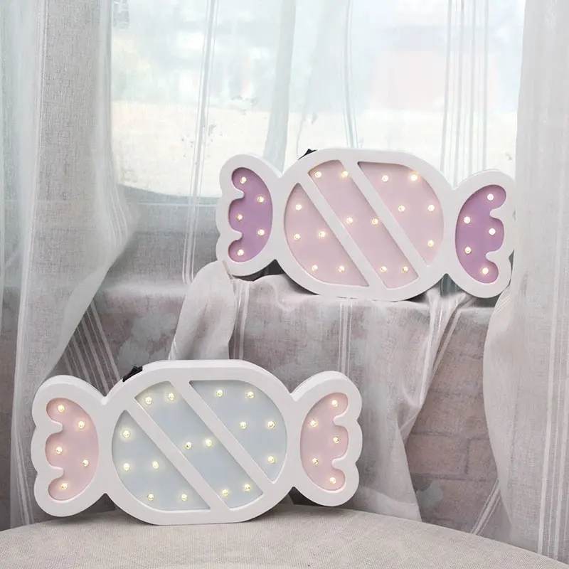 Nordic Candy Shape Children's LED Night Light bedroom Decoration Ornaments