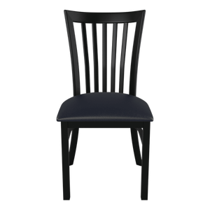 Silla alargada de metal con respaldo vertical para <span class=keywords><strong>restaurante</strong></span> - Product Image 1