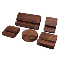Support pour téléphone portable de bureau en bois massif noyer noir support paresseux moderne pour tablette ornements accessoires de décoration de bureau noël