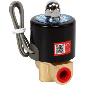 Vanne solénoïde en laiton SNS 1/4 po NPT, 12 V CC, normalement fermée, pour eau, air, diesel - Product Image 4