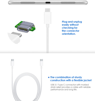 Câble de données de charge rapide de type c résistant à la flexion durable câble de données de charge rapide usb à type c de haute qualité pour téléphone portable 3ft