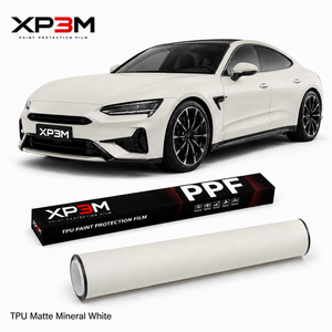 XP3M Matte Mineral White Matte Satin TPU Color PPF Car <b>Wrap</b> <b>Vinyl</b> 7.5 Mil Satin <b>Vinyl</b> <b>Wrap</b> Self Healing Anti Scratch Wet Apply - Product Image 1