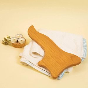 Strumento per Drenaggio Linfatico in Legno di Pino Lucidato Personalizzato, Attrezzi GuaSha, Massaggiatore Terapeutico Shandong, Regalo Aziendale per il Corpo - Product Image 2