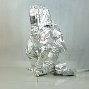 Traje de Protección Contra Incendios con Aislamiento Térmico de Aluminio, Certificado CE EN11612, Resistente a 1000 Grados, <span class=keywords><strong>para</strong></span> <span class=keywords><strong>Bomberos</strong></span> - Product Image 2