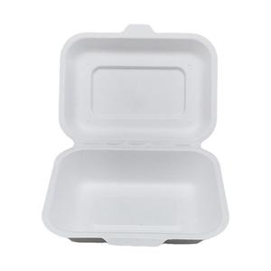 Boîtes à lunch durables en fibre de canne à sucre avec couvercle à fermeture sécurisée pour l'emballage de repas frais à emporter - Product Image 4
